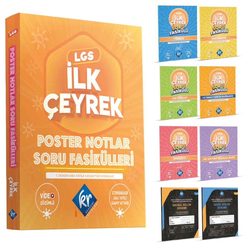 LGS İlk Çeyrek Poster Notlar Soru Fasikülleri : Kolektif: Amazon